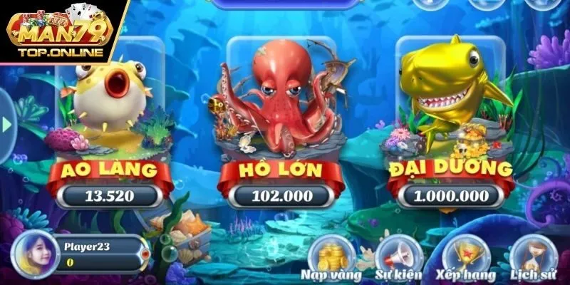 Bắn cá đổi thẻ cào với mỗi mục tiêu có độ khó khác nhau